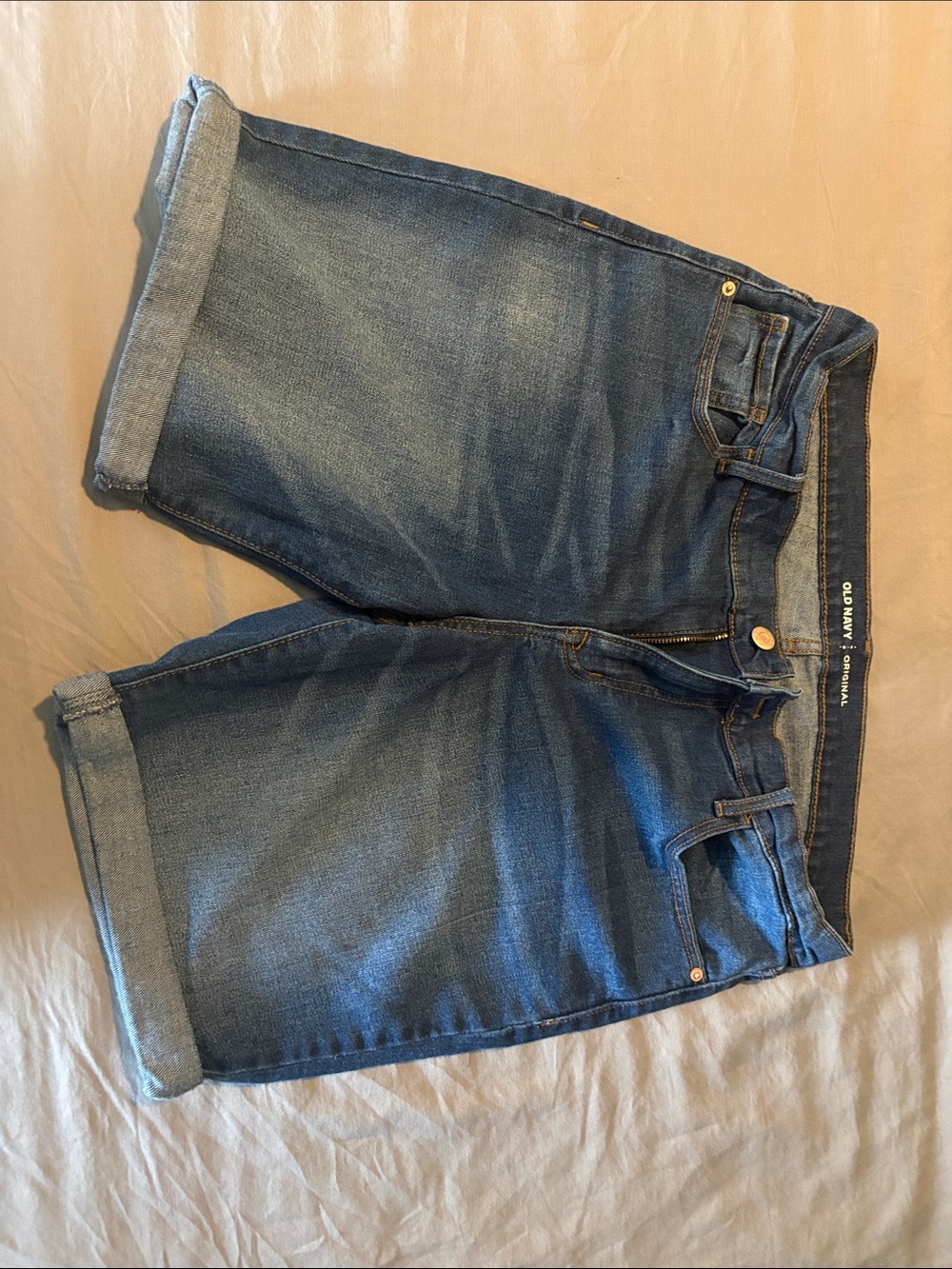 Old Navy Dark Blue Denim Jeans with Contrast Stitching